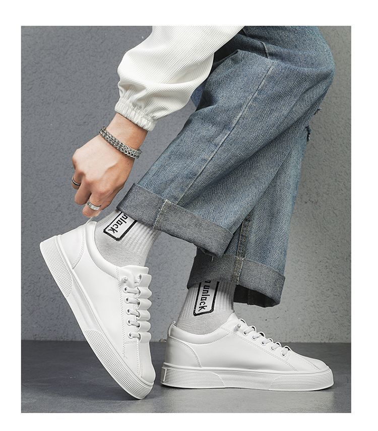 Herren Freizeitschuhe aus Leder zum Schnüren detail 12