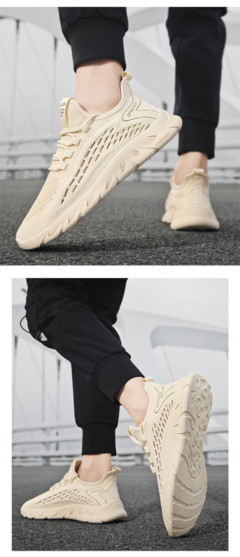 Scarpe da corsa leggere e traspiranti in mesh da uomo con lacci detail 4