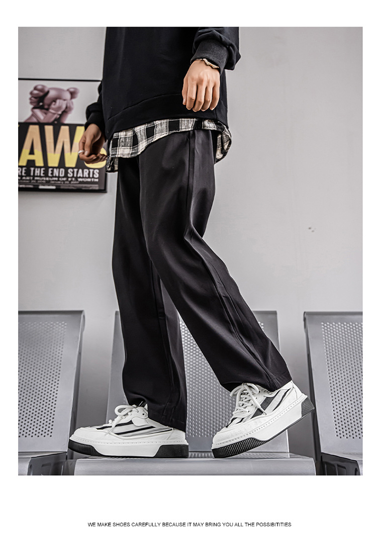Herren Plateau-Sneaker zum Schnüren mit Streifen detail 9