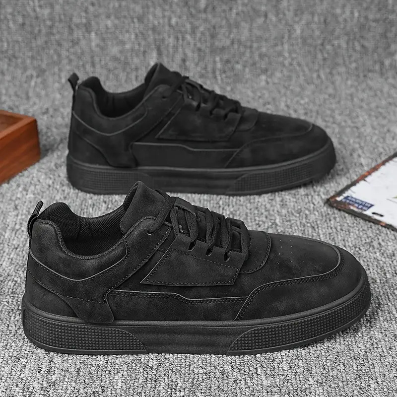 Chaussures casual unies à lacets et antidérapantes pour hommes detail 14