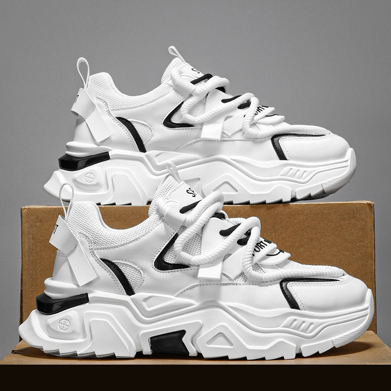 Atmungsaktive Chunky Plateau-Sneaker aus Mesh für Herren 5
