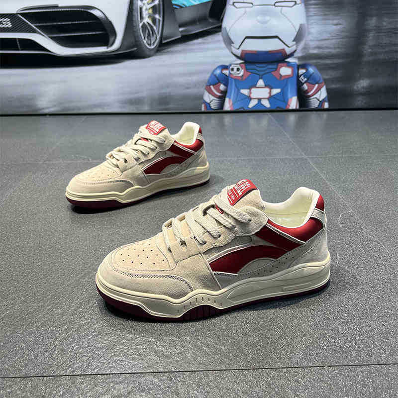 Zapatillas de skate unisex de ante con cordones y diseño color block detail 3