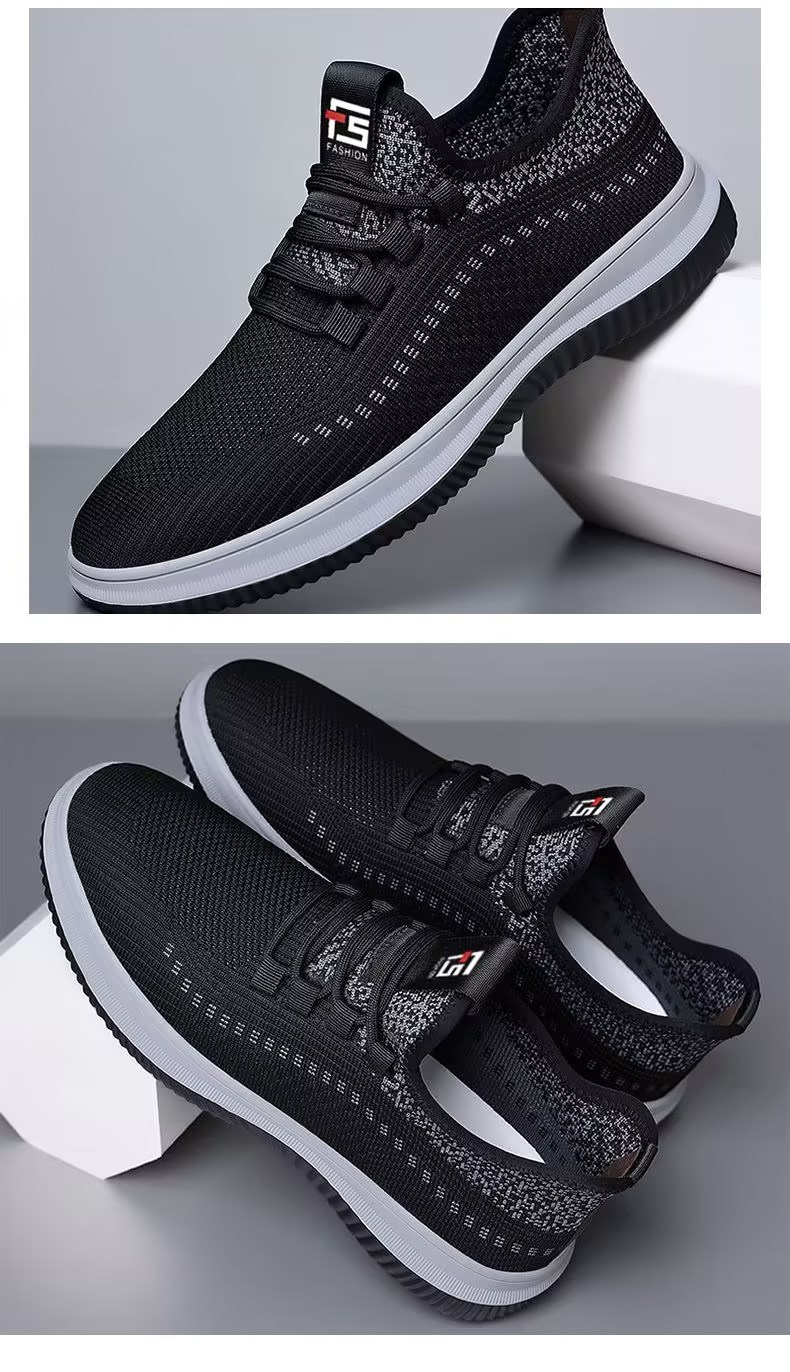 Atmungsaktive, leichte Freizeitschuhe aus Strick für Herren detail 9