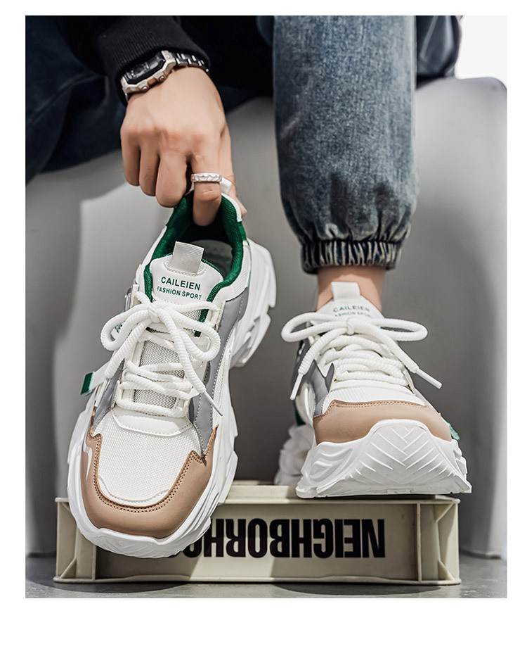 Zapatillas de deporte para hombre con plataforma y diseño color block detail 6