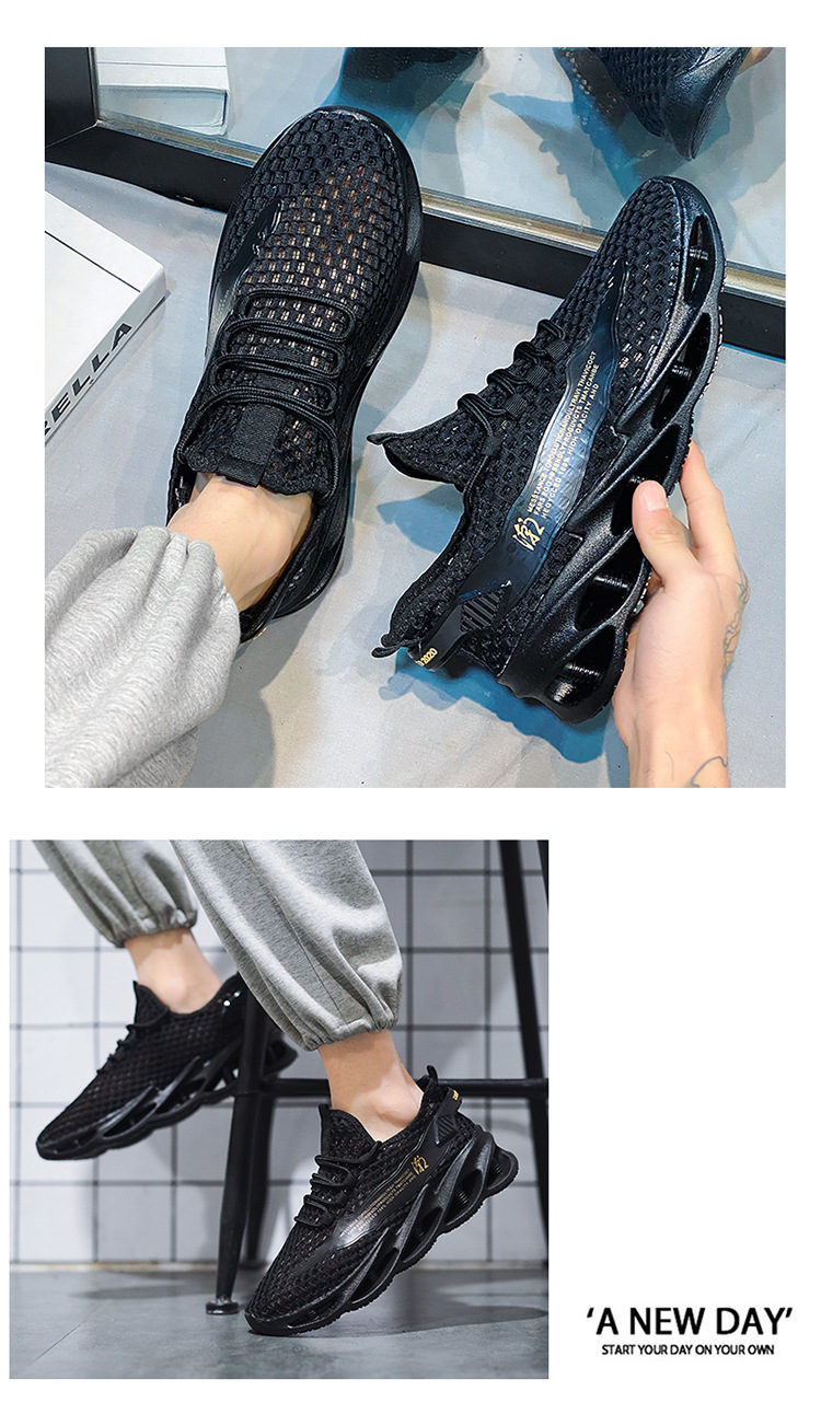 Atmungsaktive, leichte Herren-Laufschuhe aus Mesh detail 11