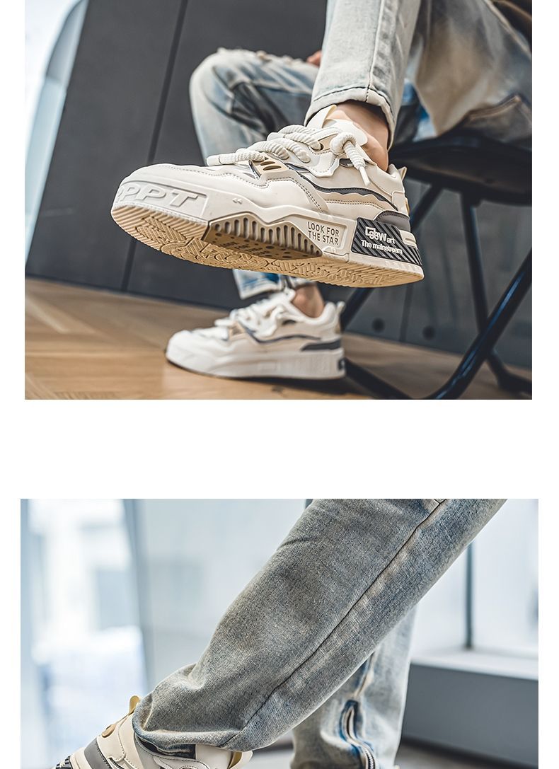 Zapatillas de skate unisex con plataforma chunky y diseño colorblock detail 14