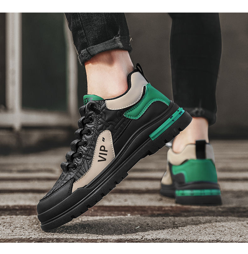 Chaussures Casual à Lacets et Antidérapantes pour Homme Style Colorblock detail 9