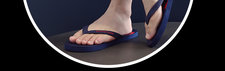 Men's Lightweight Quick-Dry Graphic Print Flip-Flops detail 9