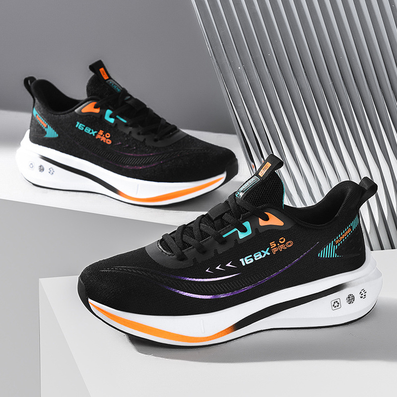 Real Q-elastic [carbon plate style] black orange