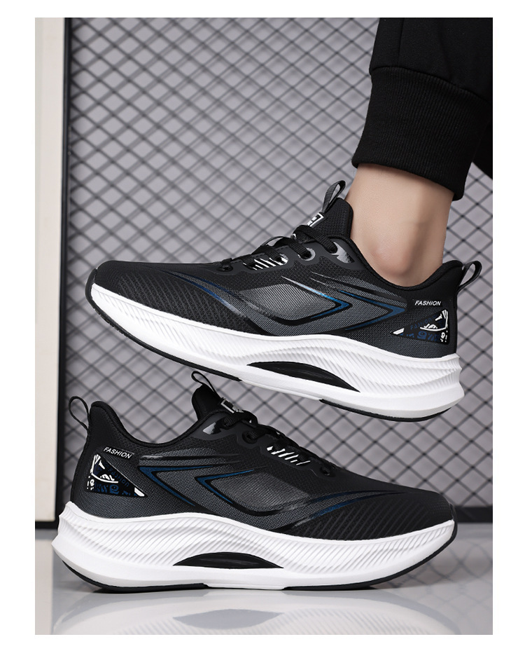 Ademende hardloopschoenen met platformzool voor heren detail 7