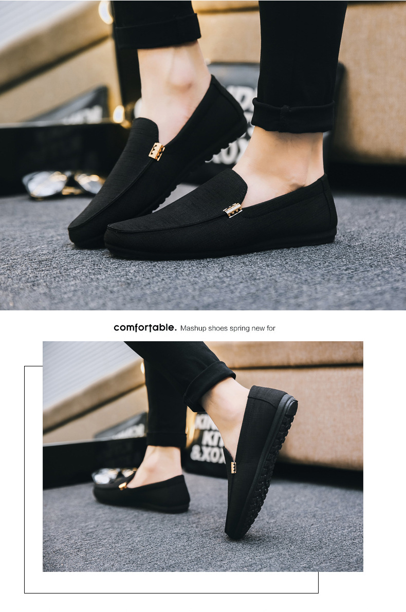 Men's Lightweight Canvas Slip-On Casual Shoes detail 6