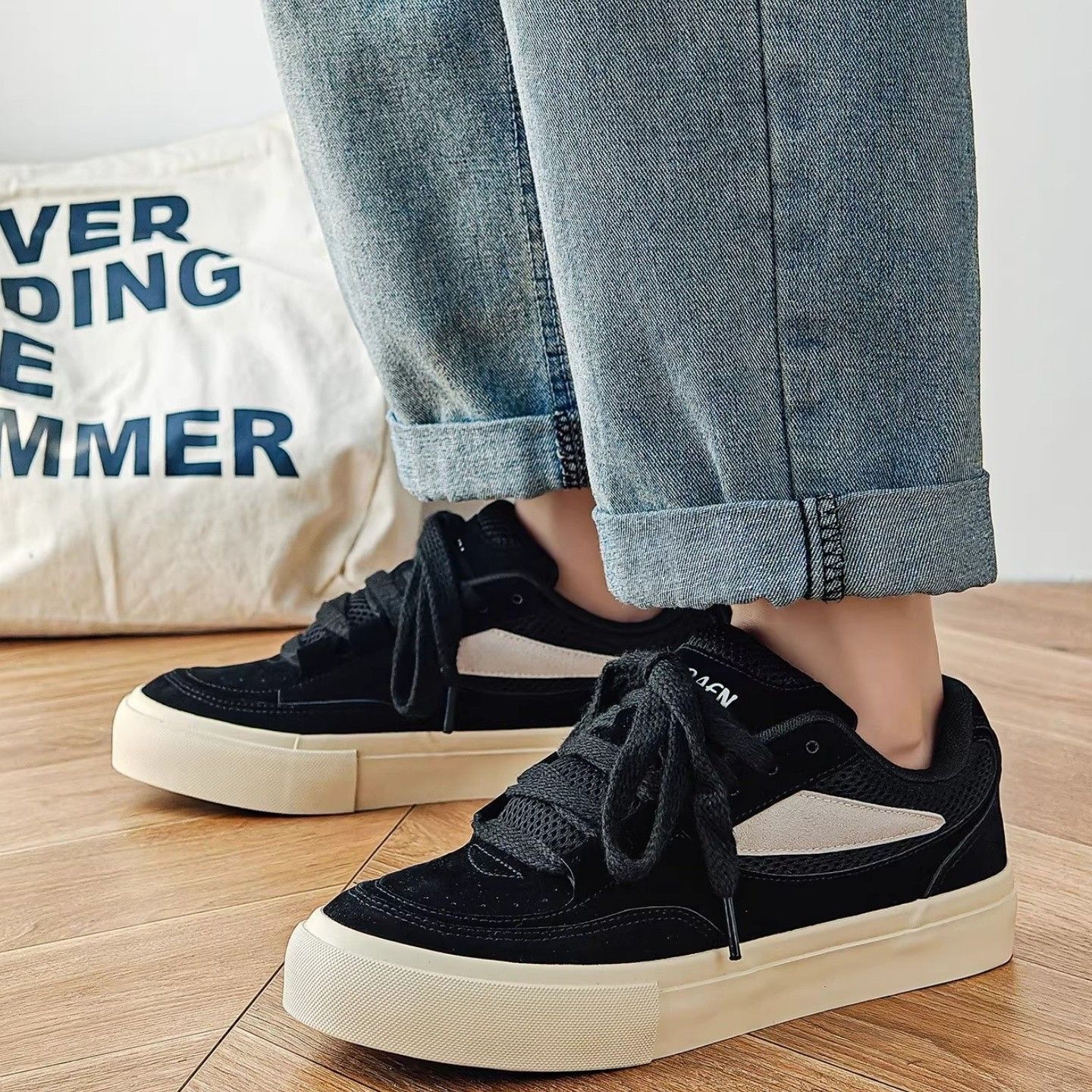 Unisex Skateschuhe aus atmungsaktivem Wildleder im Colour-Blocking-Design detail 10