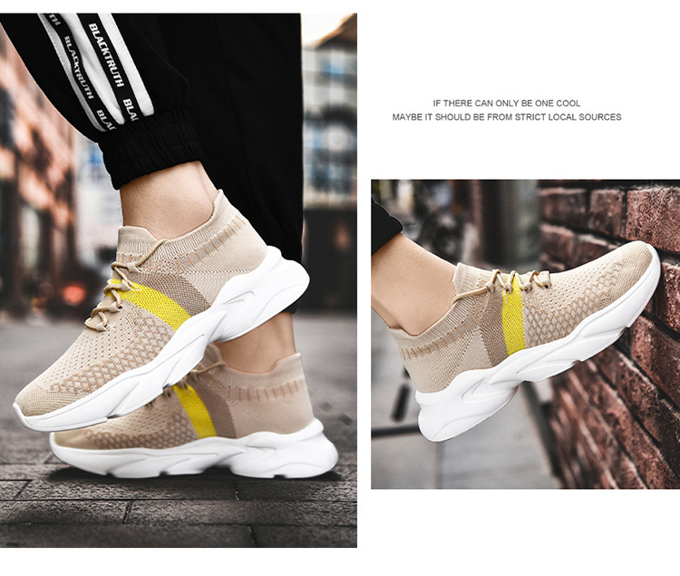Scarpe da corsa da uomo leggere e traspiranti in mesh detail 7