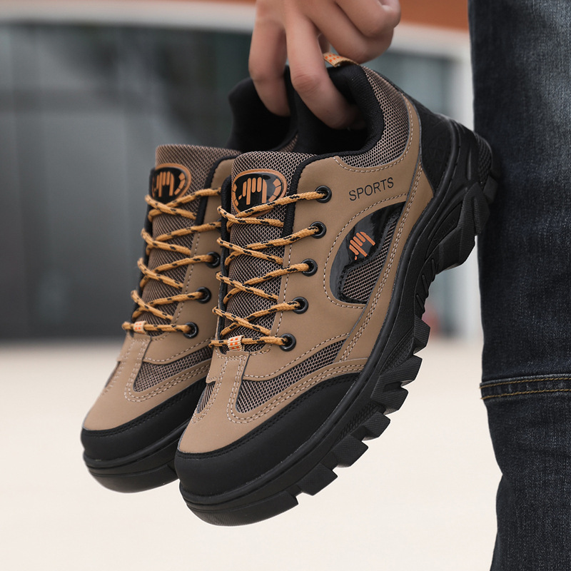 Atmungsaktive rutschfeste Herren-Sportschuhe zum Schnüren für draußen