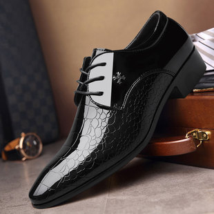 Nette veterschoenen met spitse neus voor heren detail 4