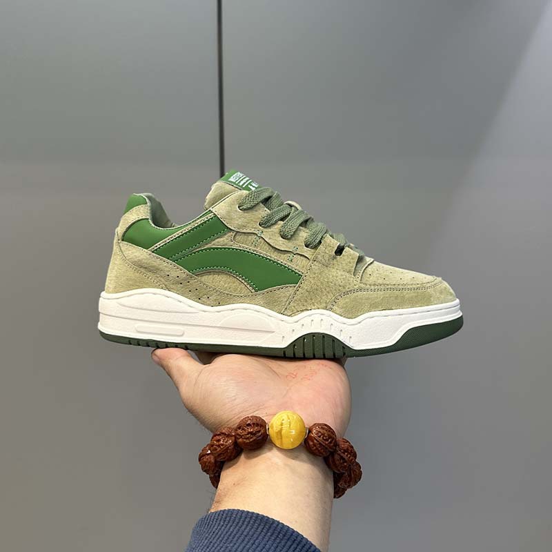 Zapatillas de skate unisex de ante con cordones y diseño color block detail 7