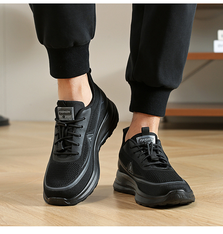 Lichte en ademende mesh hardloopschoenen voor heren detail 3