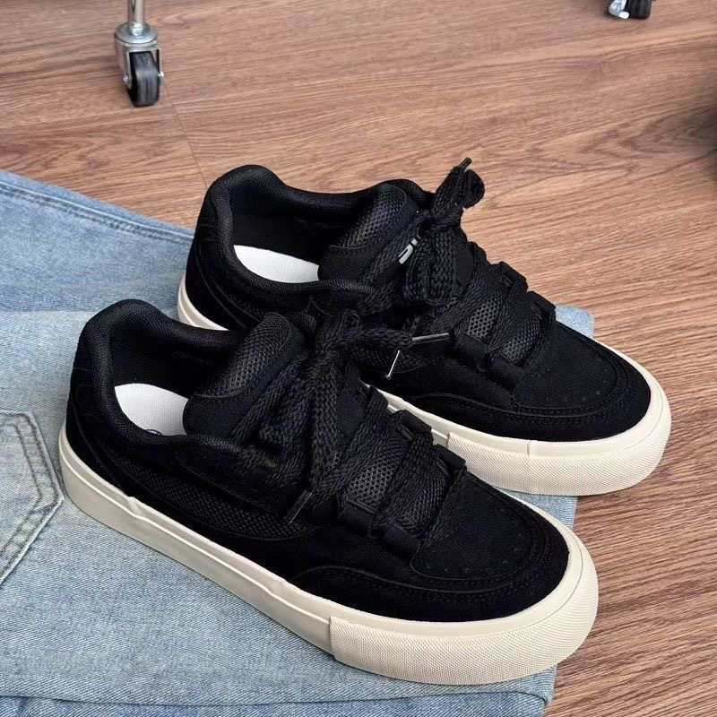 Chaussures de skate unisexes respirantes à lacets en daim detail 4