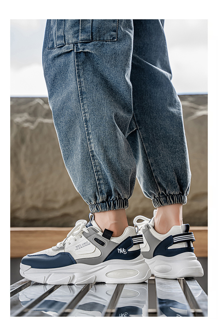 Men's Platform Cushioned Lace-Up Casual Shoes detail 5