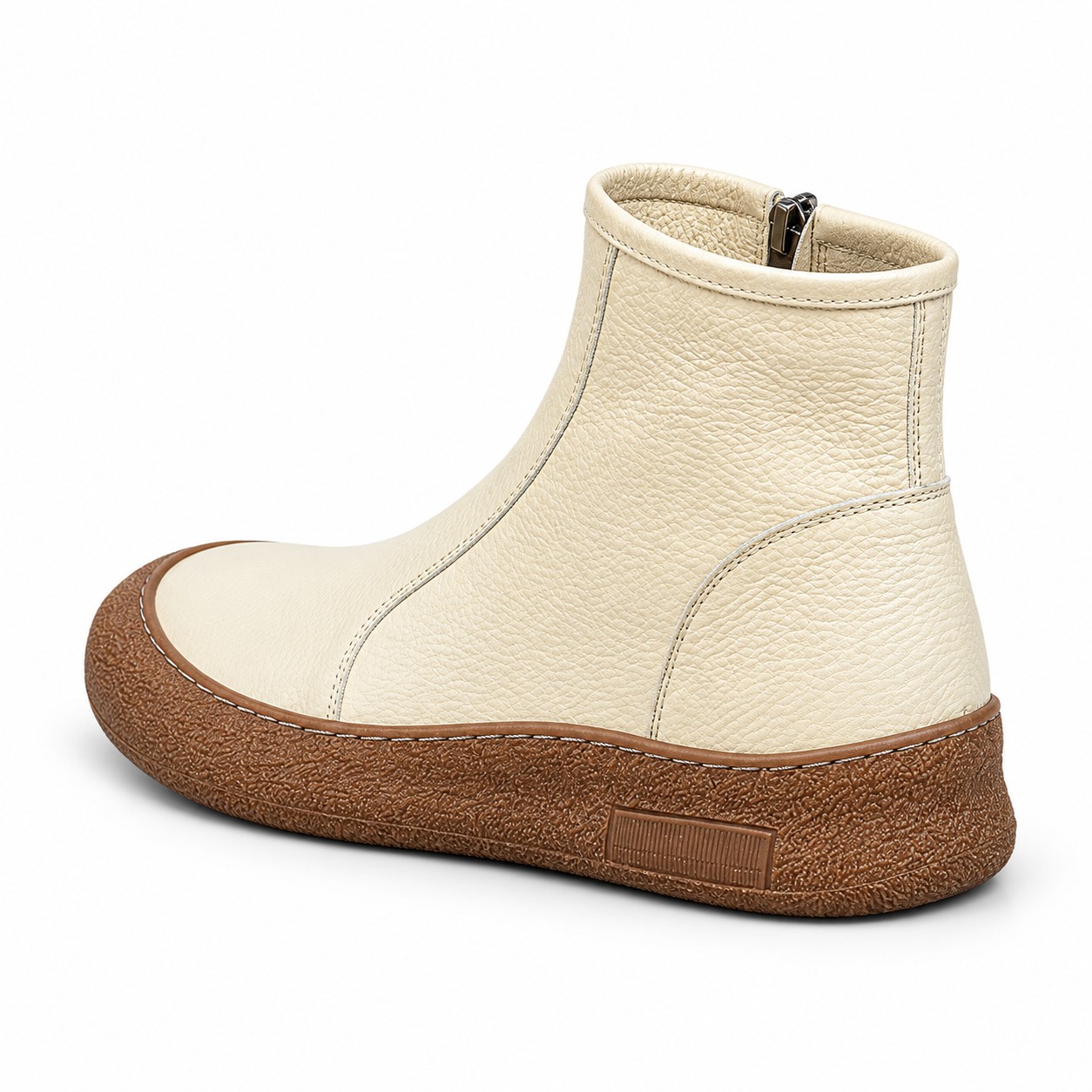 Women's Full-Grain Leather Side-Zip Ankle Boots 6