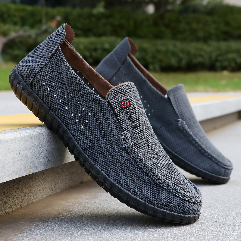 Leichte, atmungsaktive Slip-on-Freizeitschuhe für Herren detail 9