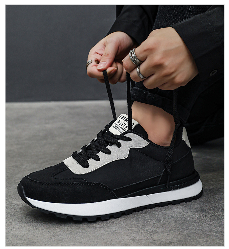 Scarpe casual stringate da uomo traspiranti in colorblock detail 12