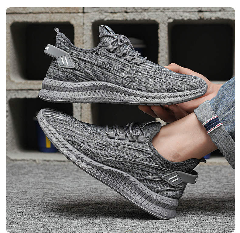Men's Breathable Knit Lightweight Running Shoes detail 7
