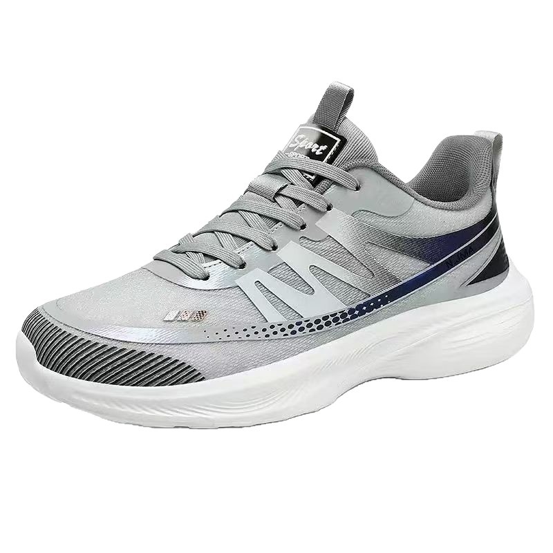 Men's Breathable Mesh Lace-Up Running Shoes 6