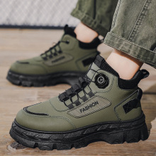 Botas con plataforma antideslizantes de piel PU para hombre 5