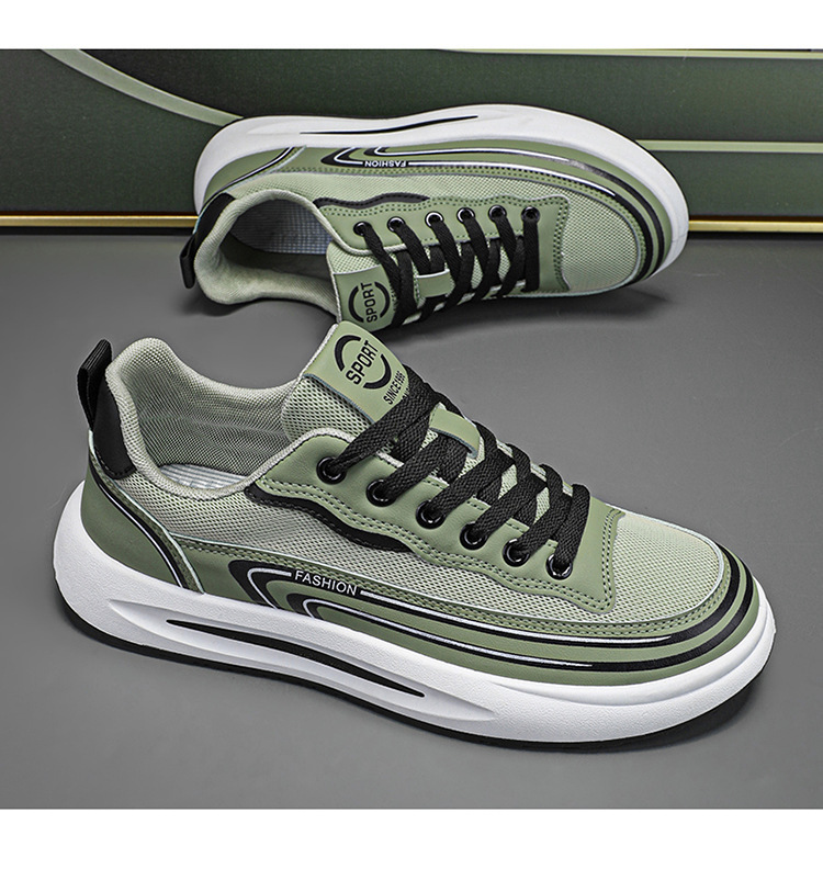 Sneakers casual da uomo traspiranti in mesh con lacci detail 13