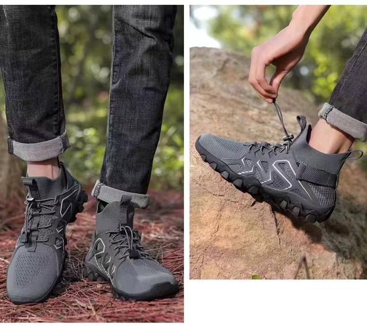 Scarpe sportive da uomo in mesh traspirante leggere con lacci detail 7