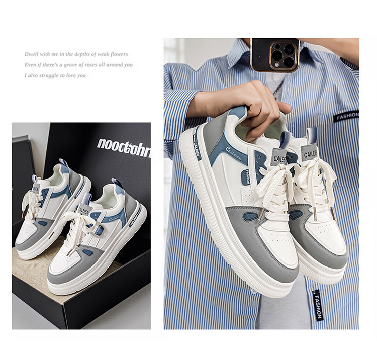 Chaussures casual pour homme à plateforme et semelle amortissante detail 11