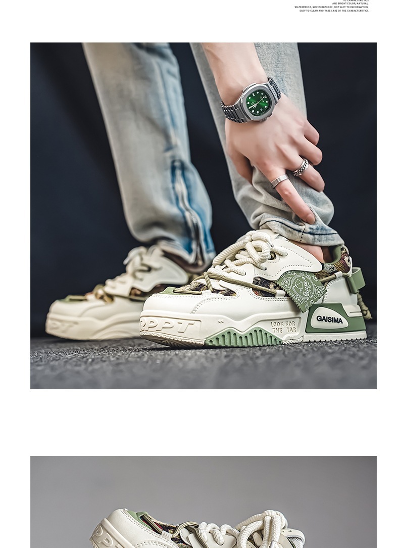 Baskets casual pour homme à lacets et semelle amortissante detail 16