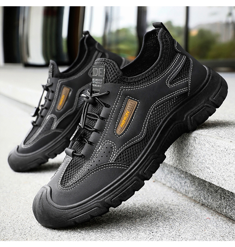 Atmungsaktive, leichte Outdoor-Freizeitschuhe für Herren aus Mesh detail 6