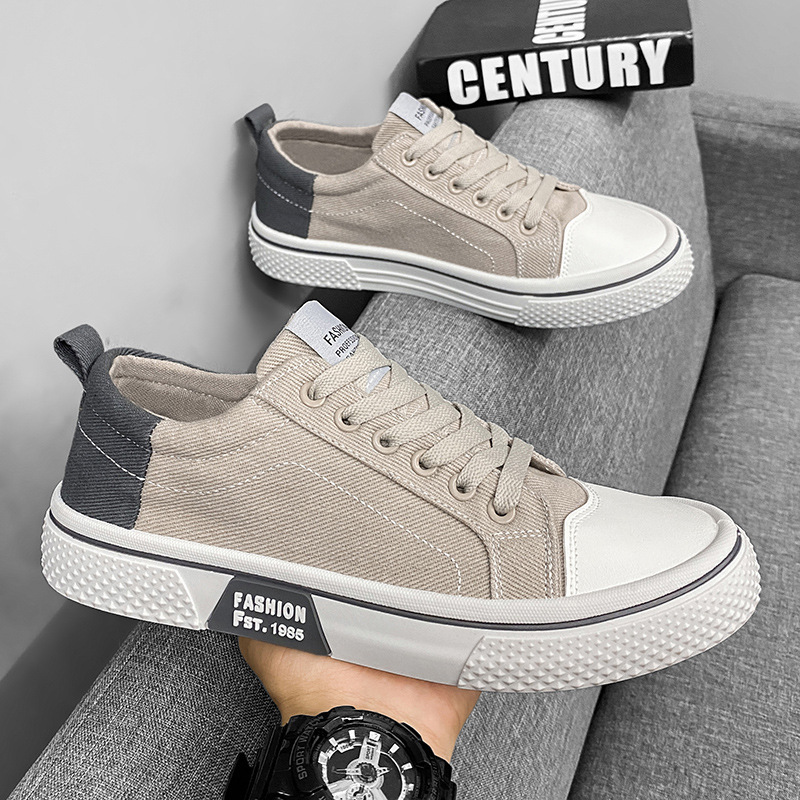 Atmungsaktive Herren-Freizeitschuhe aus Canvas mit Schnürung 4