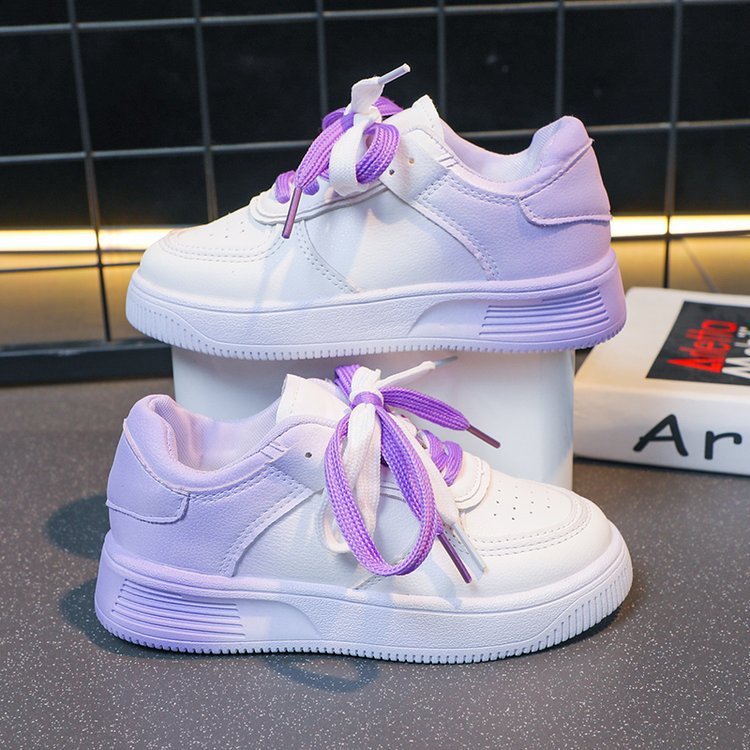Sneakers casual donna stringate con plateau e motivo colorblock 3