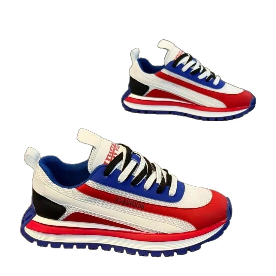 Unisex Breathable Mesh Colorblock Sneakers 6