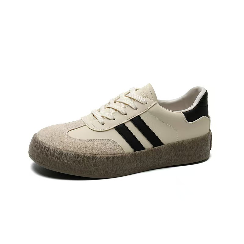Chaussures casual unisexes à lacets et plateforme style colorblock detail 4
