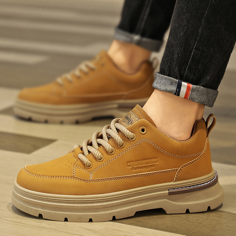 Chaussures casual pour homme à lacets et semelle crantée antidérapante 4