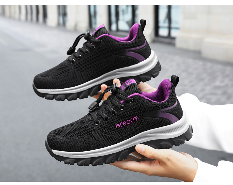 Women's Breathable Knit Cushioned Sneakers detail 4