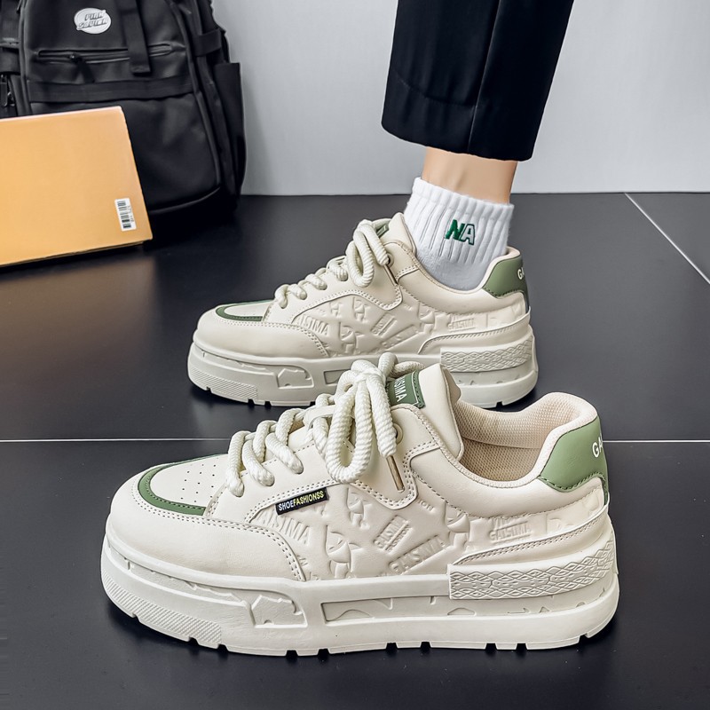 Chaussures casual à plateforme chunky à lacets pour hommes 2