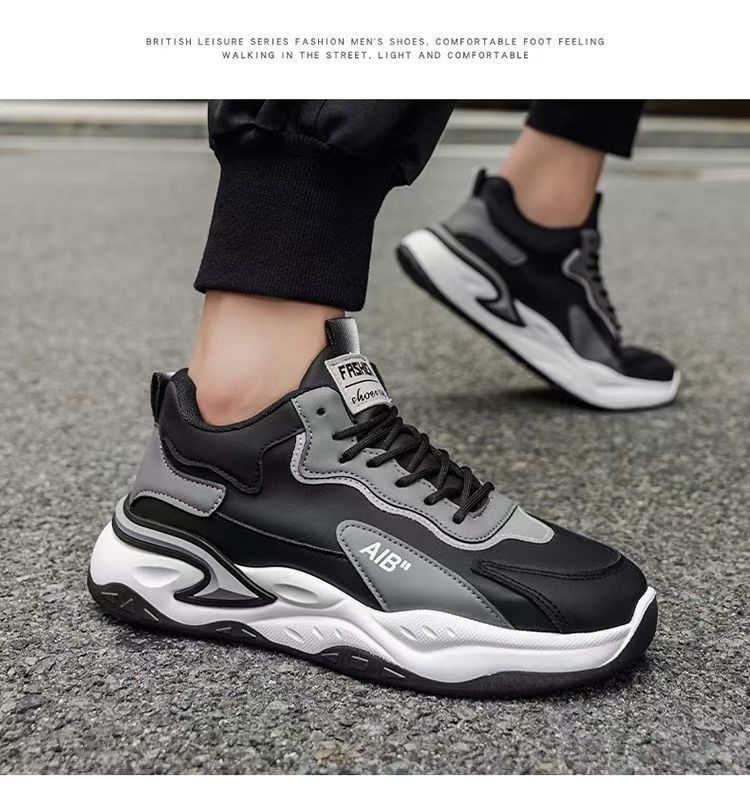 Men's Colorblock Cushioned Platform Casual Sneakers detail 6