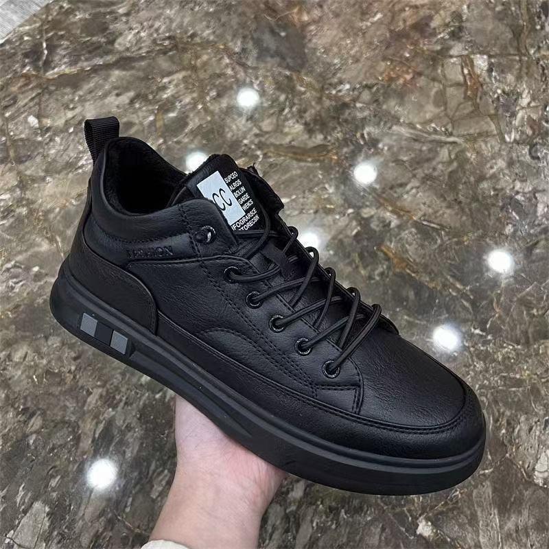 Scarpe casual da uomo in pelle PU stringate con suola ammortizzata detail 4
