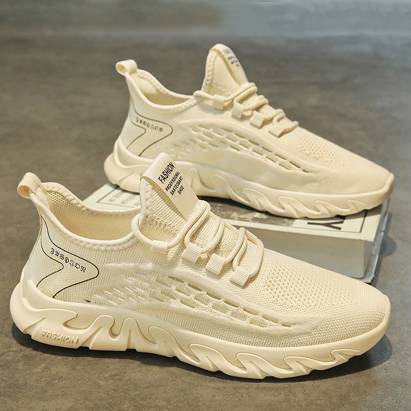 Scarpe da corsa leggere e traspiranti in mesh da uomo con lacci 2