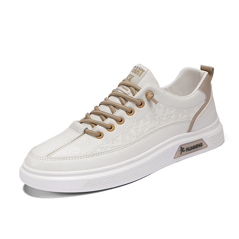 Klassische Herren-Sneaker aus PU-Leder zum Schnüren 4