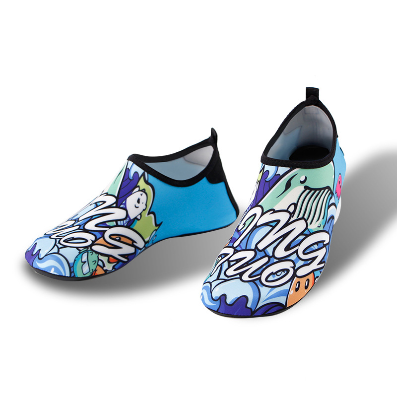 Whale Graffiti Blue