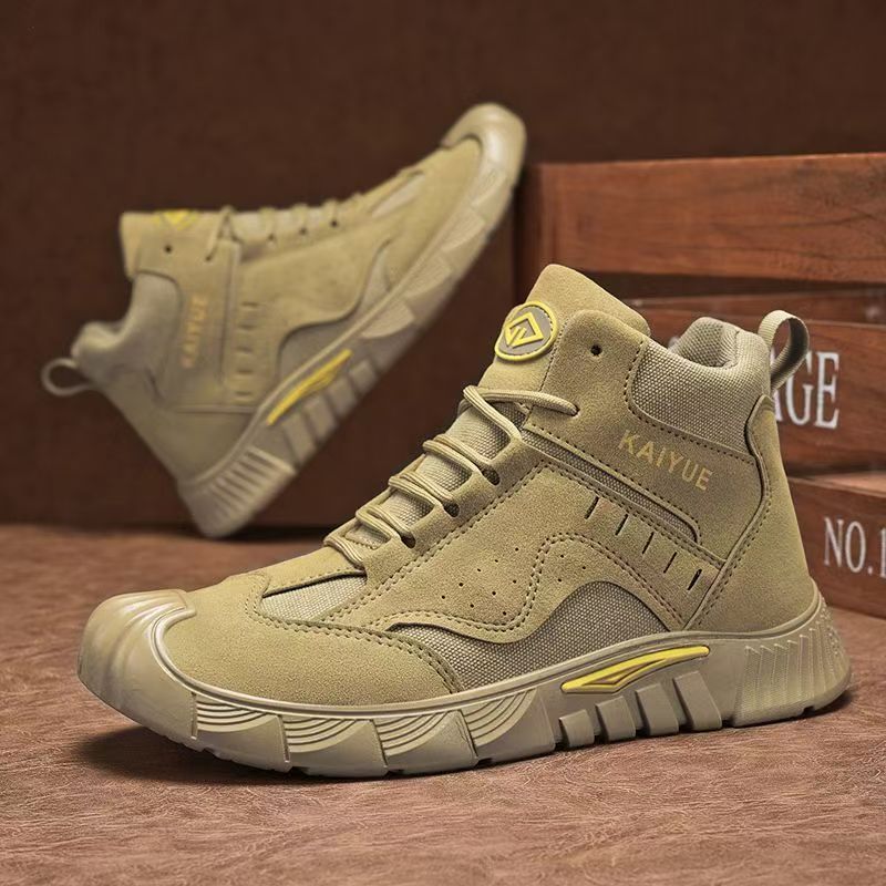 Bottes outdoor antidérapantes à lacets pour hommes 5