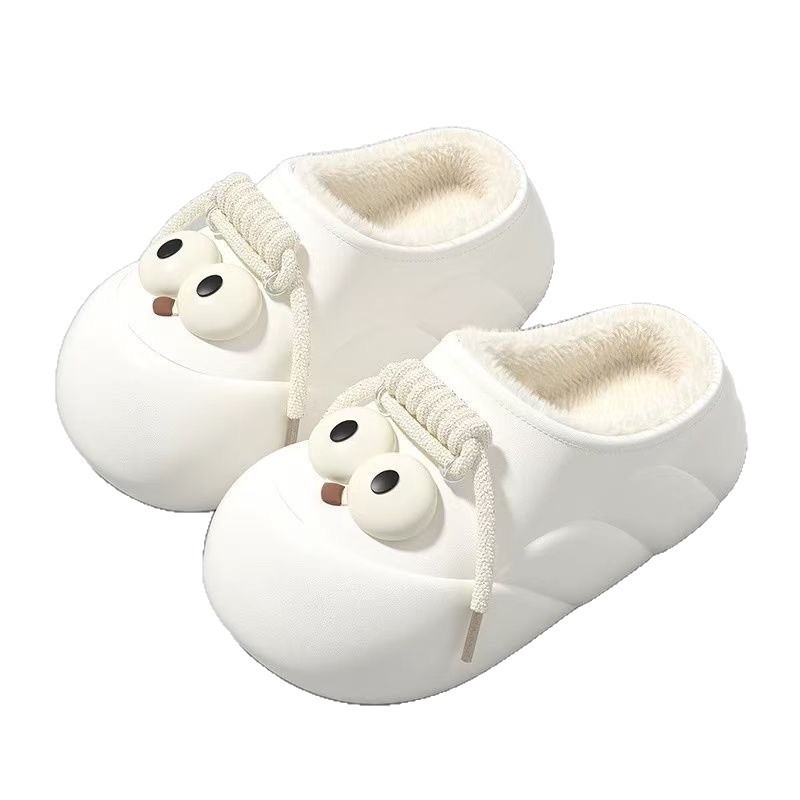 Pantofole platform da donna calde con fodera in peluche slip-on 4