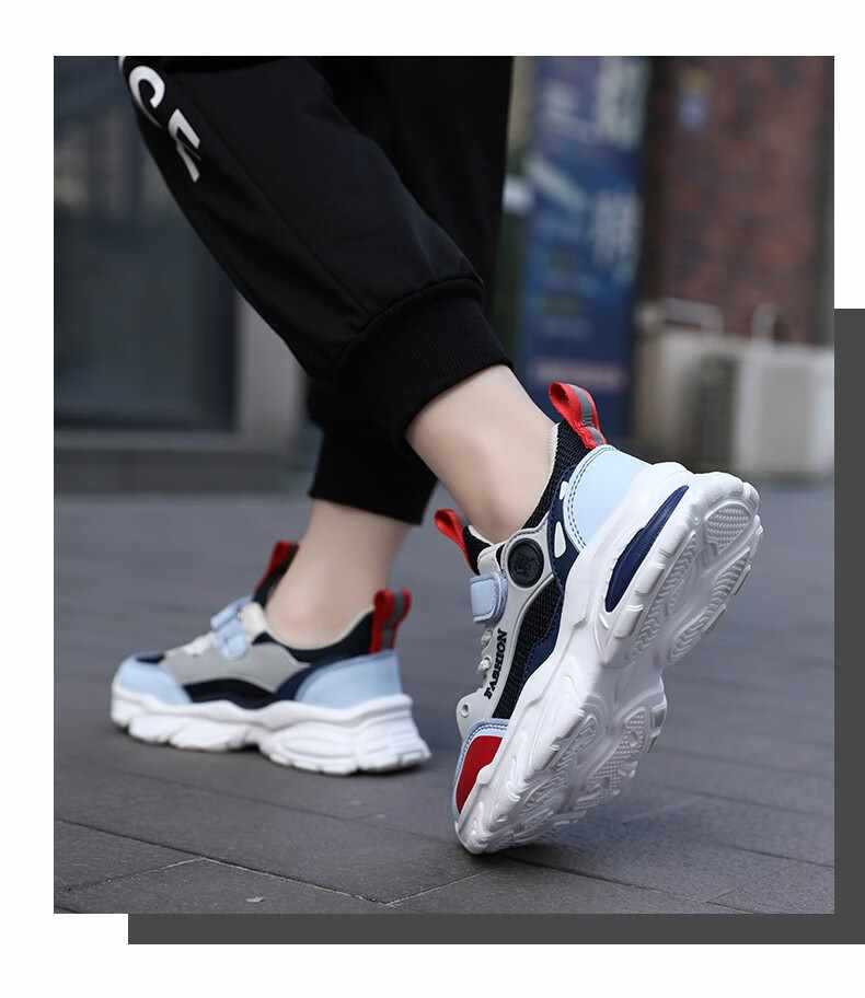 Atmungsaktive gedämpfte Laufschuhe für Kinder aus Mesh detail 7