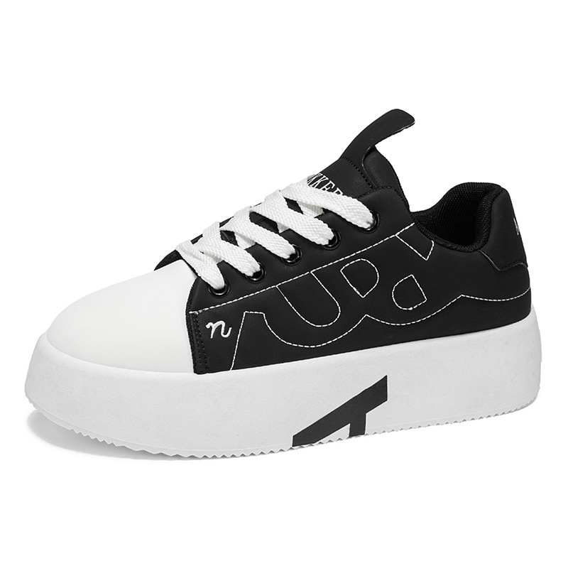 Chaussures casual à plateforme et lacets pour homme à semelle épaisse 6